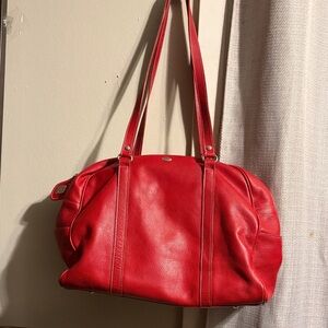 Isanti Made In Italy genuine leather weekender travel bag